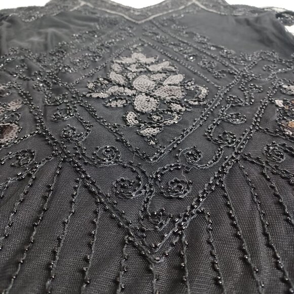 Fringe Sequin Beaded Flapper Dress - Picture 6 of 16